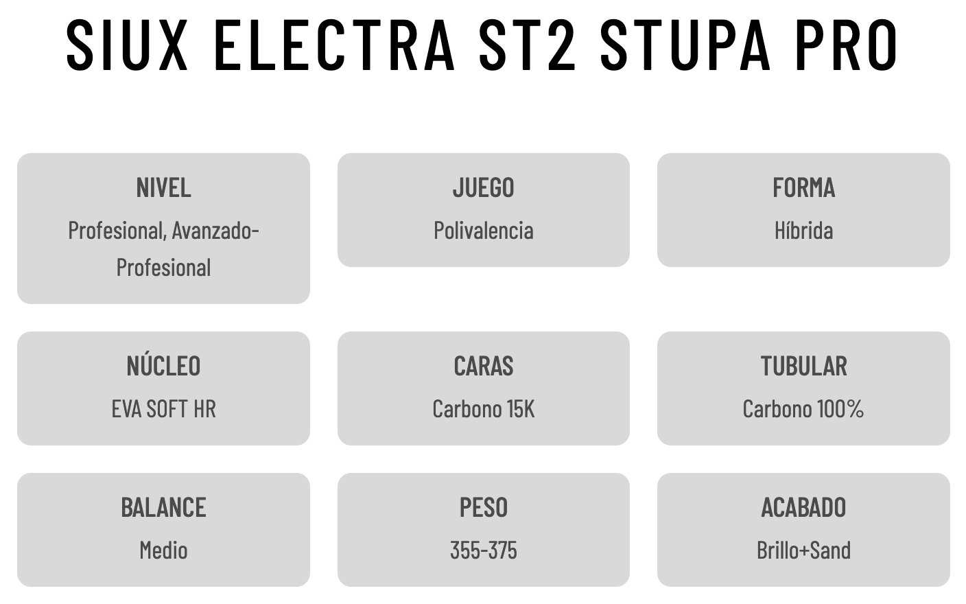 SIUX Electra ST2 Stupa PRO